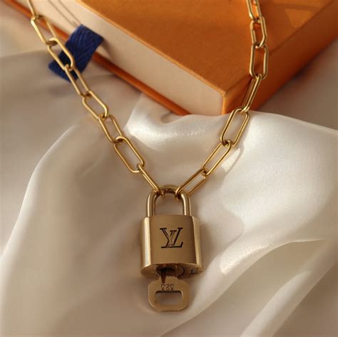 fake lv lock necklace|padlock necklace louis vuitton.